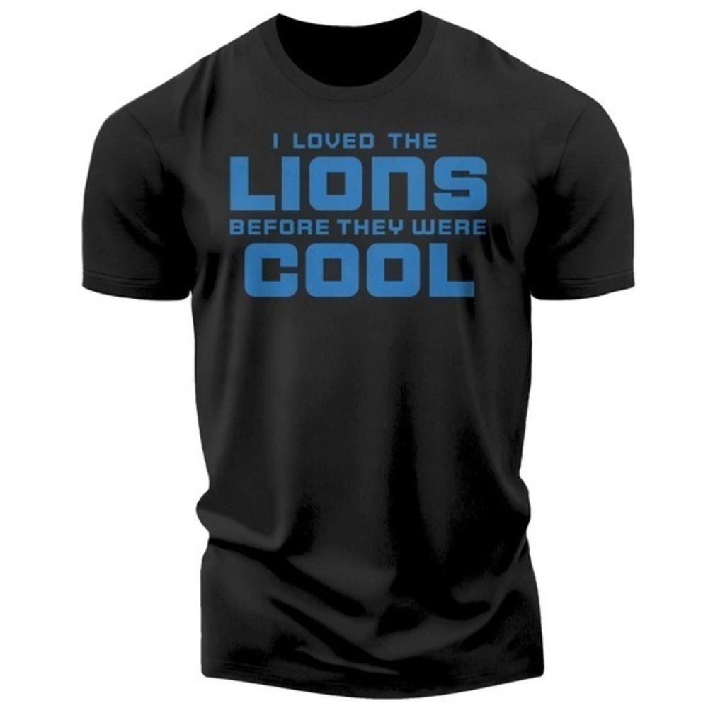 Detroit Lions Funny Retro Football Fan Graphic Unisex T-Shirt
